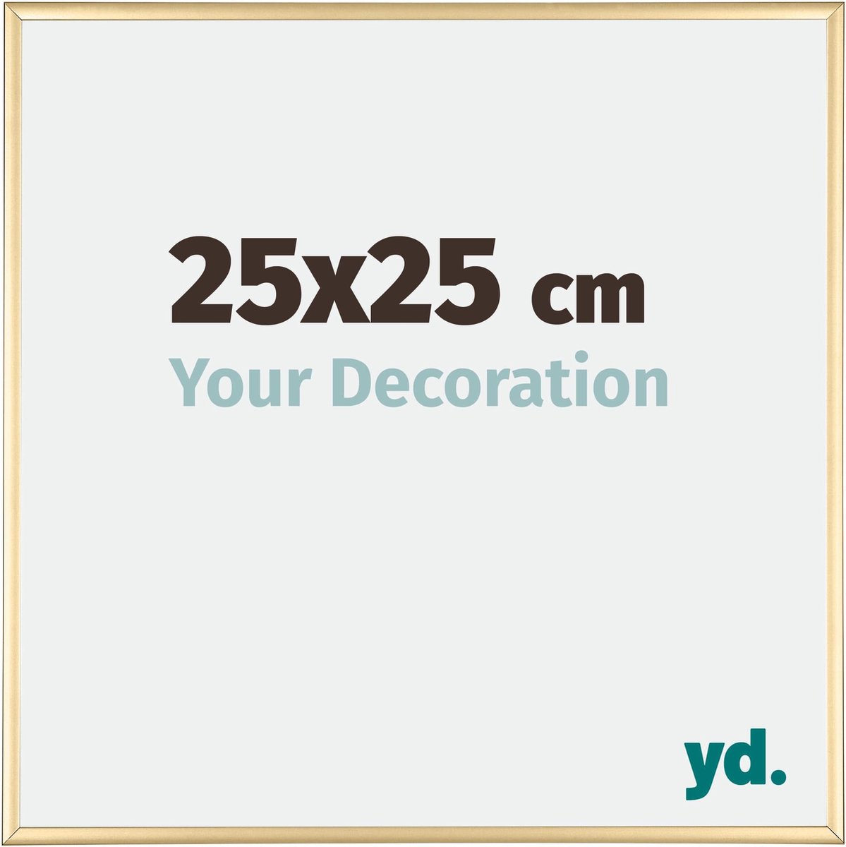 yd. Your Decoration - Fotolijst 25x25 cm - Aluminium - Goud - Kent