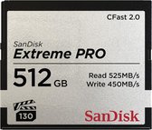 SanDisk "Extreme Pro", Cfast, VPG130, 512GB, 525 Mb/s