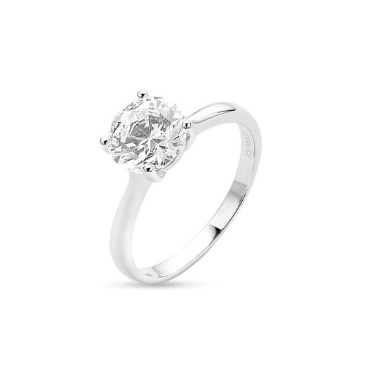 Twice As Nice Ring in zilver, solitaire 8 mm 62