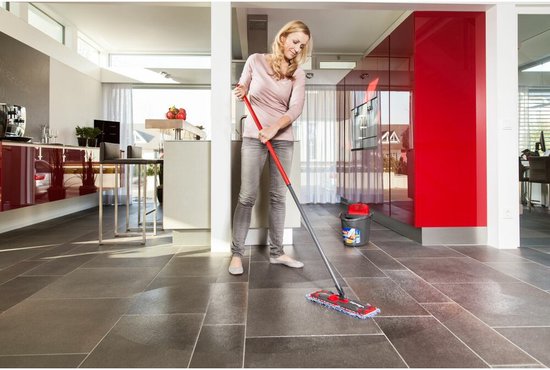 Vileda Ultramax Tile Care Complete set - Vloerwisser mop met steel - Voor tegelvloeren