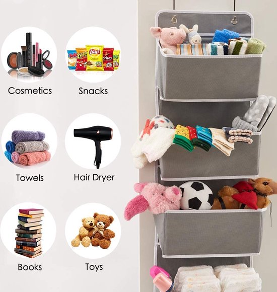 Cruise On Grote Mesh Over Deur Opknoping Organizer 34 Zakken - Witte