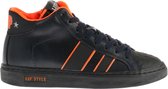 HIP H1522 Hoge Sneakers Donkerblauw/Oranje