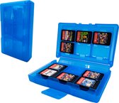 Game Card Case geschikt voor Nintendo Switch games - Accessoires Switch - 12 Games - Opbergen - Beschermen - Travel Koffer - Plastic - Lichtblauw
