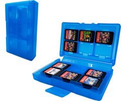 Game Card Case geschikt voor Nintendo Switch games – Accessoires Switch – 12 Games – Opbergen – Beschermen – Travel Koffer – Plastic – Lichtblauw