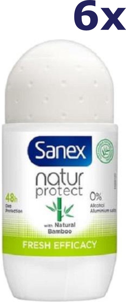 Sanex Deo Roller - Natur Protect Efficacy - 6 x 50 ml