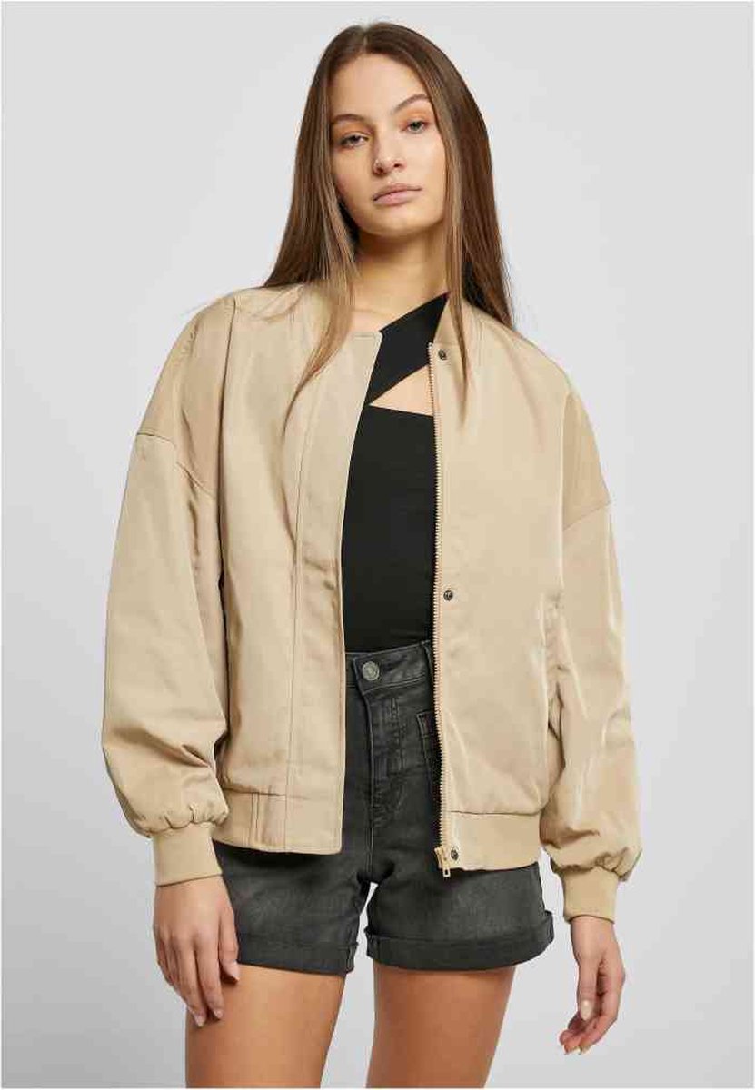 Urban Classics Recycled Oversized Light Bomber jacket M Beige