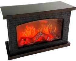 Sfeerhaard/open haard - met led verlichting - L30 x H20 cm