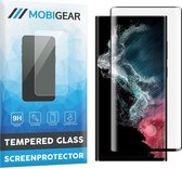 Mobigear Screenprotector geschikt voor Samsung Galaxy S22 Ultra Glazen | Mobigear Premium Screenprotector - Case Friendly - Zwart