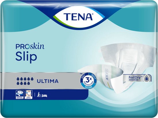 TENA Proskin Slip, maat L, Ultima, 21 stuks, FeelDry Advanced.