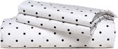 Van Morgen Dekbedovertrek Dotted Charm Dotted Charm - Wit/antraciet - 260x220cm