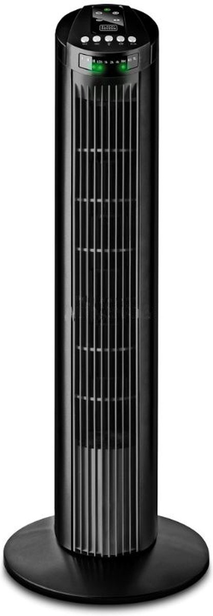 BLACK & DECKER ventilator| BEST SELLER | Torenventilator zwart | Ventilator met timer | INCL. Afstandsbediening | Staand | Waaier |