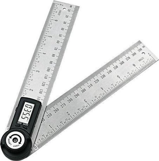 Hoekmeter Gradenmeter 360 graden met 20cm lineaal Digital Protractor Inclinometer Goniometer / HaverCo