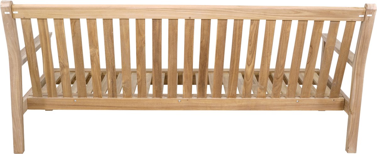 Lesli Living Loungebank Teak 180 cm incl. Kussen