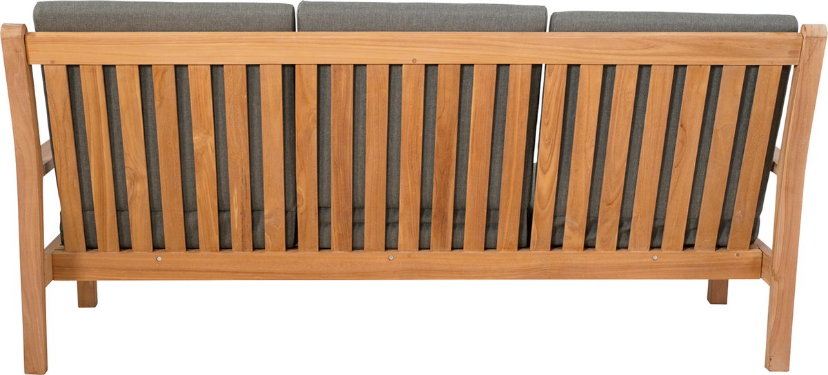 Lesli Living Loungebank Teak 180 cm incl. Kussen