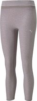 Sports Leggings Puma Studio Yogini Luxe Mesh Inset Grey Light mauve