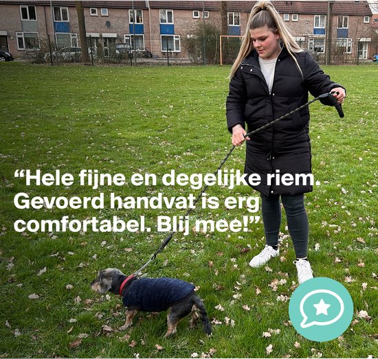 Comfortabele Hondenriem met Gevoerd Handvat – Stevige Nylon hondenlijn – Riem voor Honden - KCMultisupplies