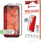 Displex Real Glass Full Cover Screenprotector voor iPhone 14 Pro Max - Transparant