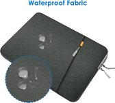 Laptop Sleeve Hoes voor 15-Inch Laptop, Waterdichte Schokbestendig Laptoptas Bag (Donkergrijs)