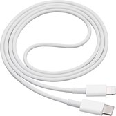 Akyga USB-kabel USB-C stekker, Apple Lightning stekker 1.00 m Wit AK-USB-35