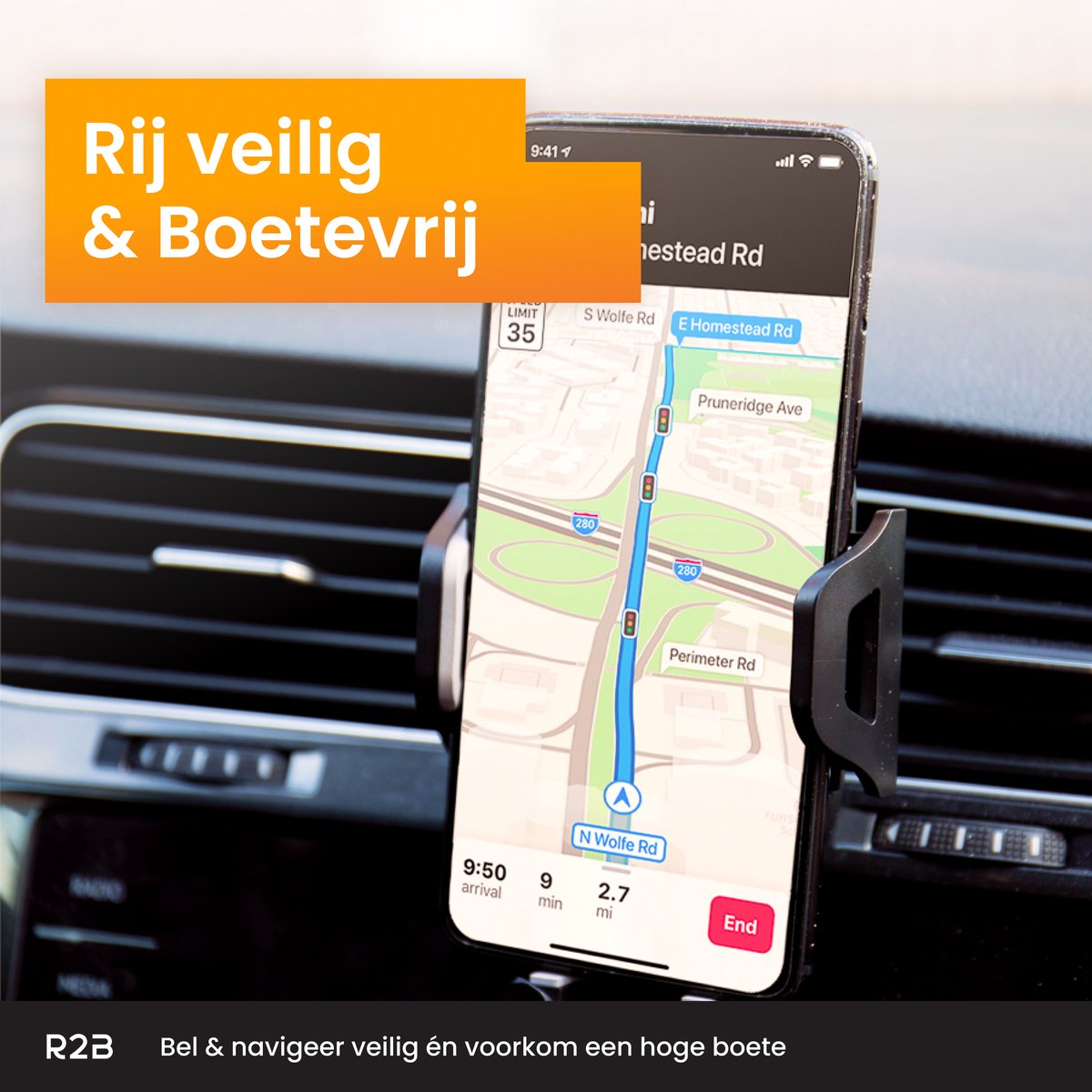 R2B Telefoonhouders Auto Zuignap - Raam/Dashboard/Ventilatie - Telefoonhouder Auto - Gsm Houder Auto - Autohouder - Mobiel Houder Auto - Telefoon Houder - Auto Telefoonhouder - Phone Holder Car – foto 5