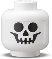 Bol.com Lego - Opbergbox Hoofd Skelet Mini - Polypropyleen - Wit aanbieding