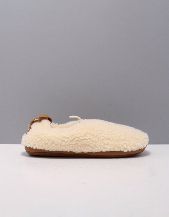 UGG PLUSHY SLIPPER W - Dames pantoffels - Kleur: Wit/beige - Maat: 39
