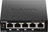 D-Link DGS-1005P commutateur réseau Non-géré L2 Gigabit Ethernet (10/100/1000) Connexion Ethernet, supportant l'alimentation via ce port (PoE) Noir