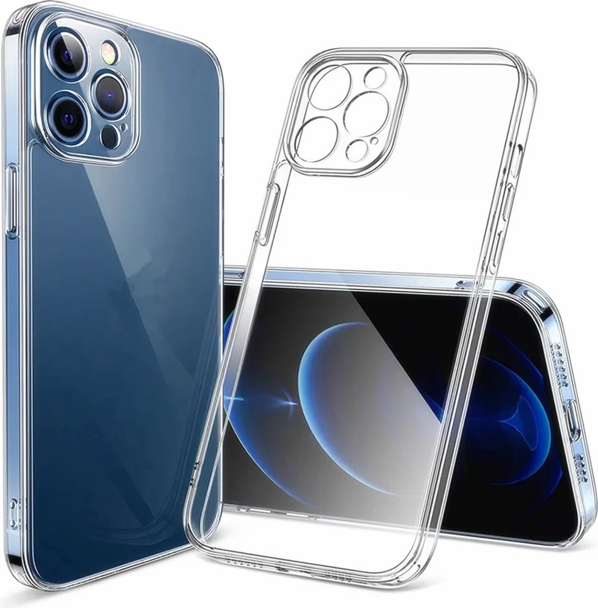 iPhone 15 Pro Hoesje Transparant shock proof hoes case İphone 15 Pro Case