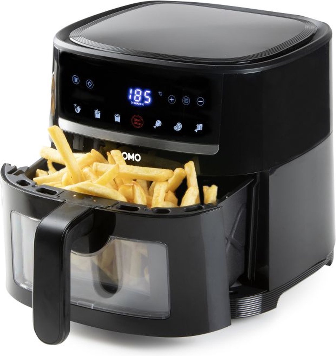 DOMO Delifryer met kijkvenster 4 L zwart 1350 W bol