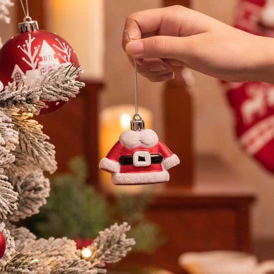 Relaxdays kerstballen, set van 110, kunststof, kerstboomversiering met ballen, kerstslingers etc., onbreekbaar, roze