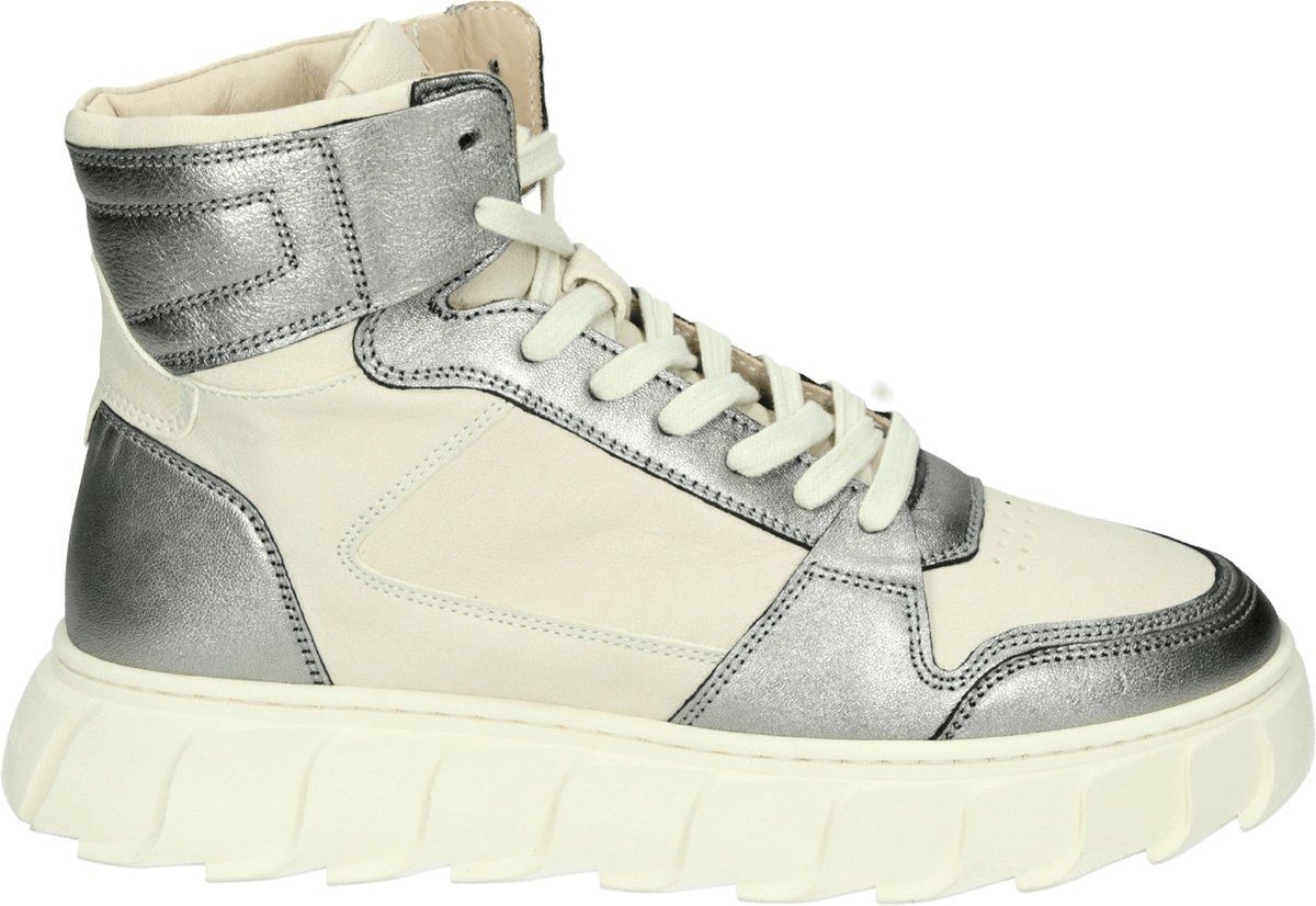 Apple of Eden LOVE 46 - Half-hoge schoenen - Kleur: Wit/beige - Maat: 42