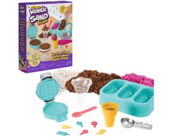 foto van Kinetic Sand -  IJstraktaties speelset met drie kleuren geurend zand - 510 gram - Sensorisch speelgoed