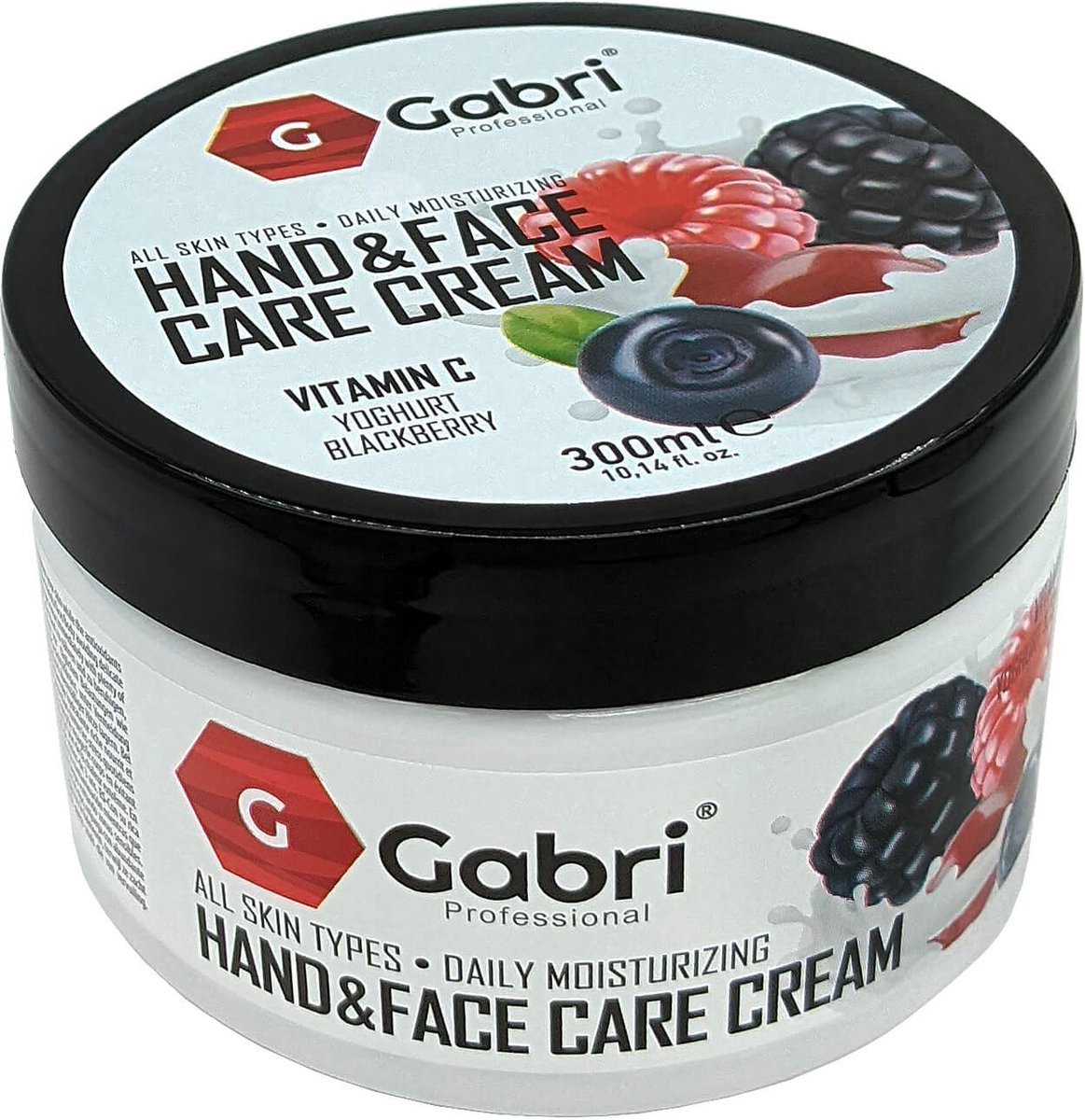 Gabri Hand & Face Cream Creme Yogurt Blackberry 300ml