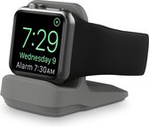 By Qubix Siliconen Apple Watch houder - Grijs - Geschikt voor alle series Apple Watch standaard - docking station