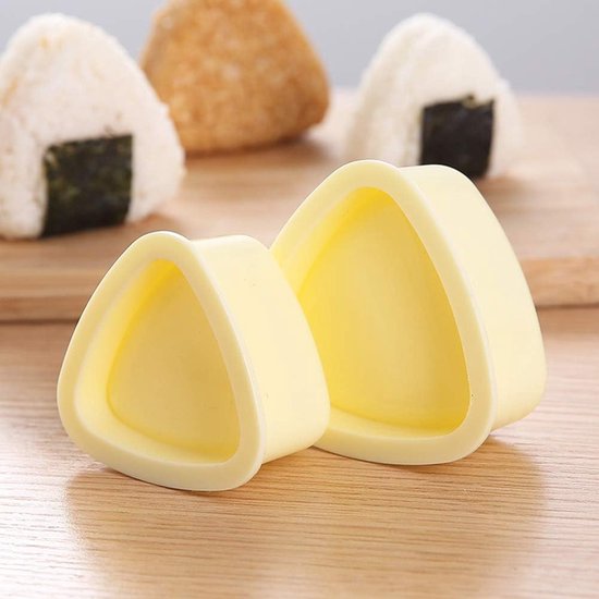 Onigiri Moule à Sushi, Moule à Boule de Riz Forme pour Onigiri Presse de  Moule Triangle Cuisine Bento Sushi Onigiri Moule de Fabricant d'onigiri  pour Onigiri DIY Moule à sushi en forme 