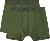 Basics shorts army green 2 pack voor Jongens | Maat 170/176