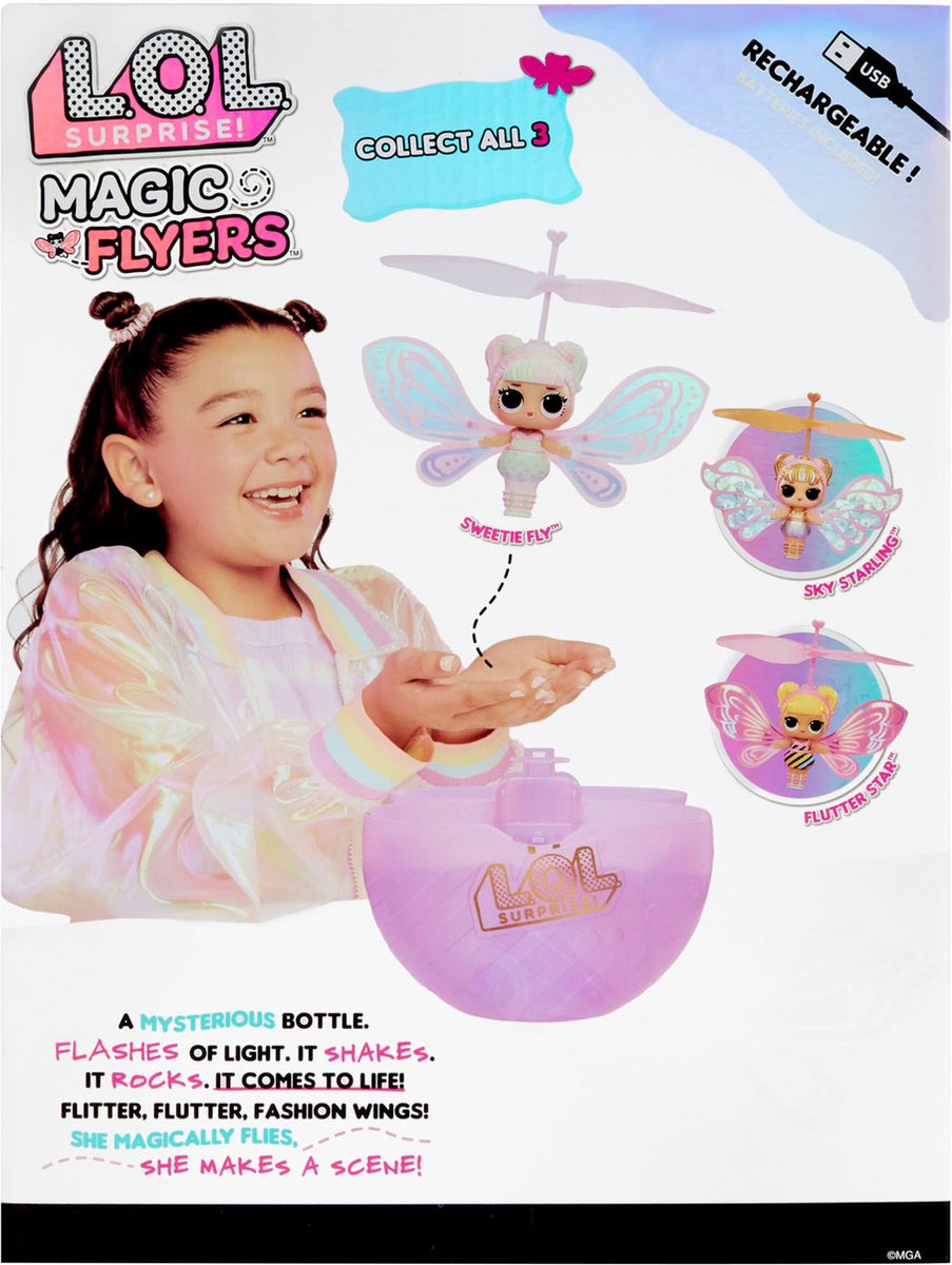 LOL Surprise Magic Flyers - Sweetie Fly - Ailes Lilas - Mini Poupée