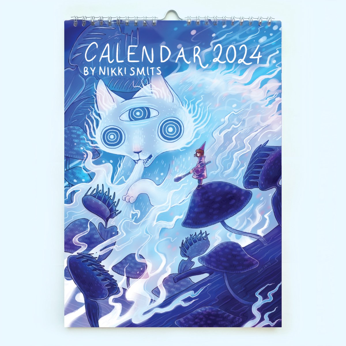 2024 Maandkalender magische illustraties van Nikki Smits | wandkalender