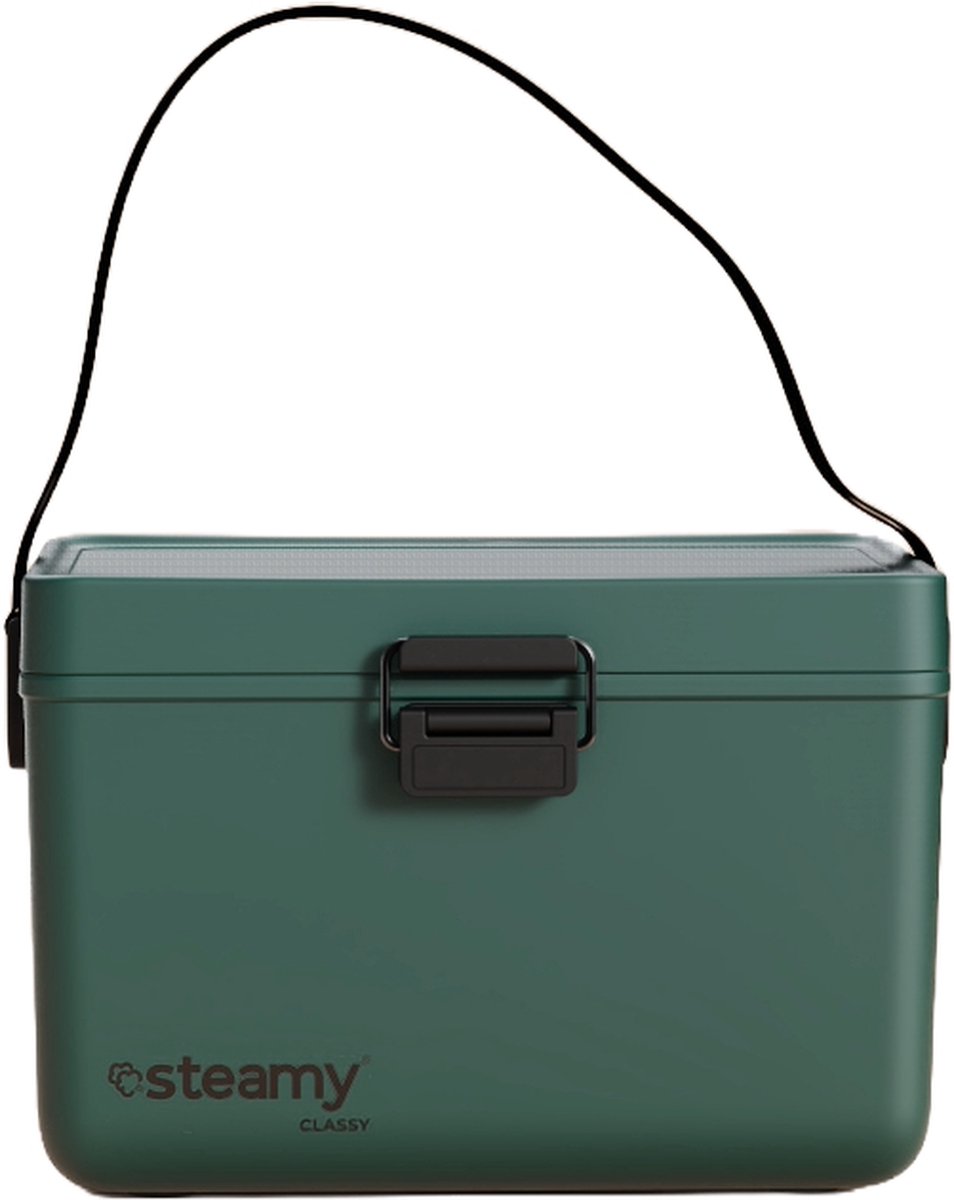 Steamy Classy 12 - Kleine Koelbox met Schouderband - 12 Liter - Pine Green