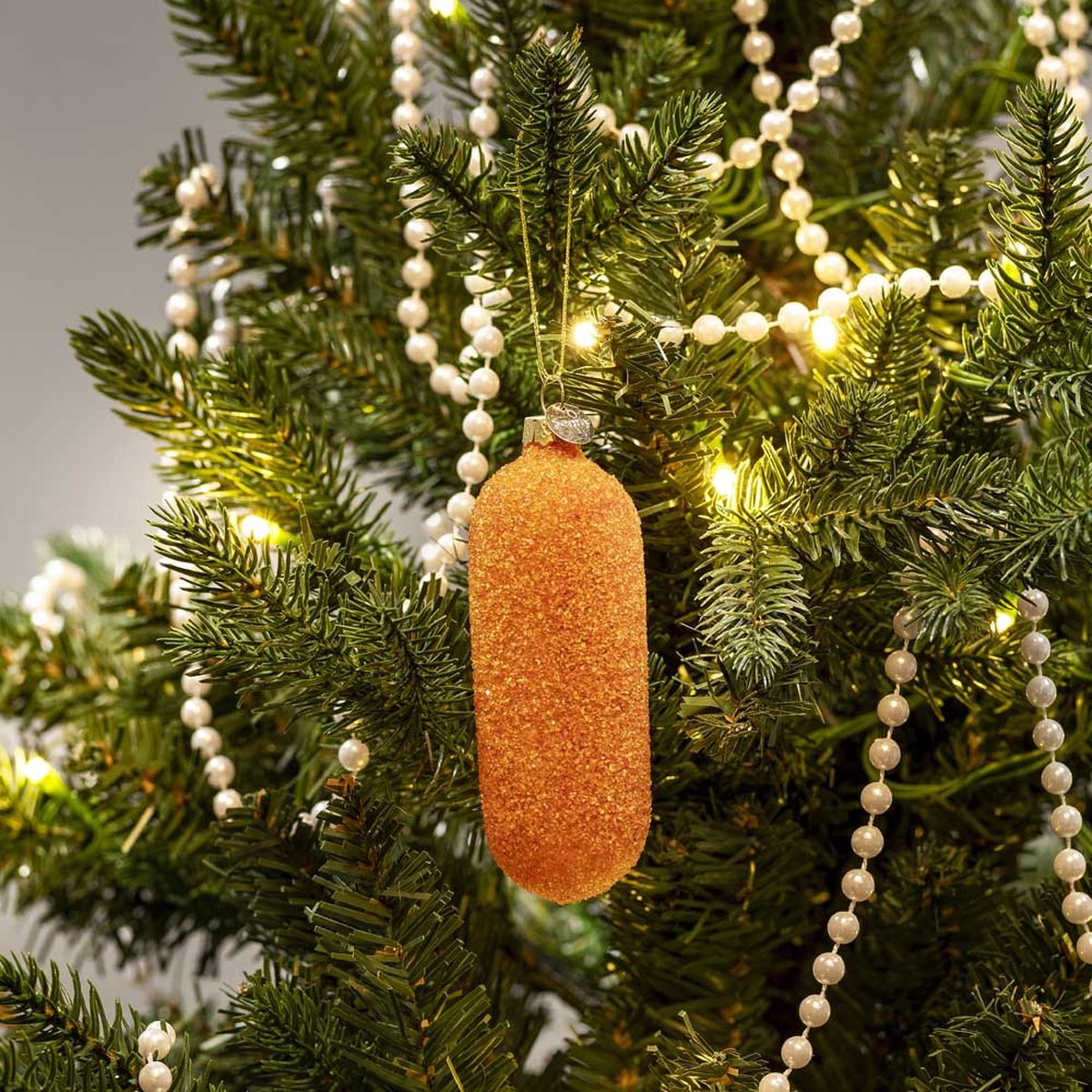 Santly kroket kerstornament - Kerstballen - Kerstversiering - Kerstboom versiering - Kersthanger - 10 cm - Glas – foto 4