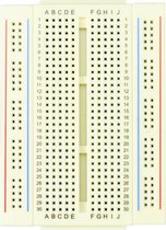 TRU COMPONENTS Breadboard Verschuifbaar Totaal aantal polen 400 (l x b x h) 86.5 x 64.5 x 8.5 mm 1 stuk(s)