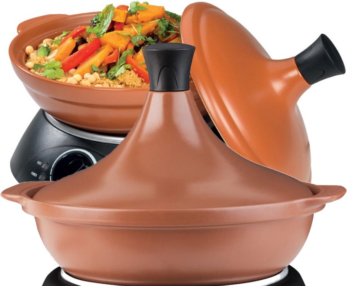 Tajine Électrique Céramique - Température réglable - 2 Litres