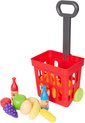 foto van Winkelmandje speelgoed - Boodschappen trolley - 15 Delige set - 14.5x19x33cm - Winkelwagentje - winkelkarretje - Speelgoed - Winkelkar - Winkel - Kleine cadeautjes tot 5 euro
