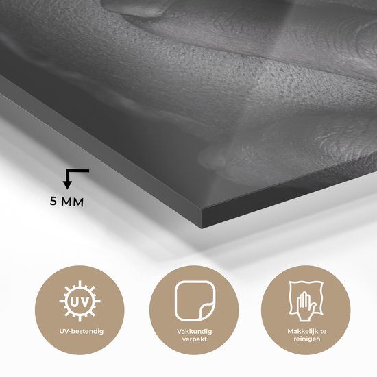 MuchoWow® Peinture sur Verre - Femme - Or - Zwart - Maquillage - Luxe - Maquillage cm - Peintures sur Verre Peintures - Photo sur Glas