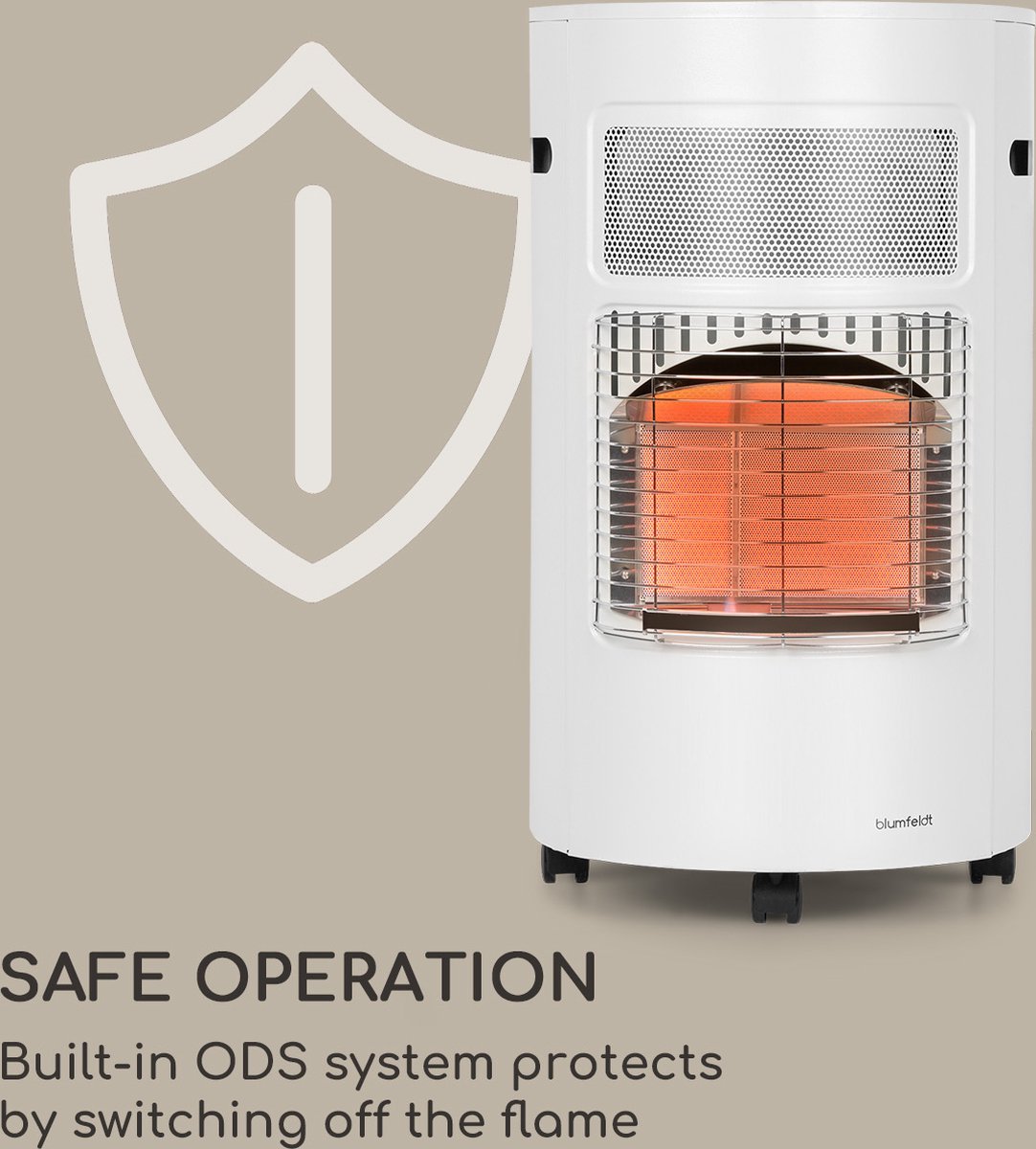 Blumfeldt Bonaparte Gaskachel Gaskachel Met Vermogensstanden