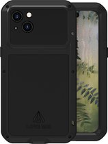 iPhone 15 Plus Hoes - Love Mei Metalen Case - Extreme Protection - Zwart - GSM Hoes - Telefoonhoes Geschikt Voor iPhone 15 Plus