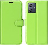 Coverup Book Case - Geschikt voor Motorola Moto G54 Hoesje - Groen