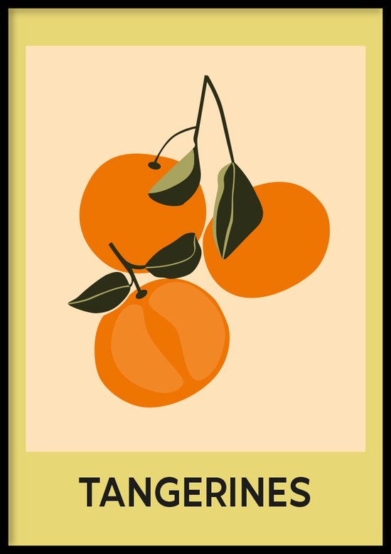 Affiche Mandarines - Poster Home - 30x40 cm - Hors cadre - WALLLL