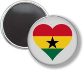 Button Met Magneet - Hart Vlag Ghana - NIET VOOR KLEDING