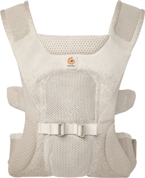 Ergobaby Draagzak Aerloom Sandstone - ergonomische draagzak baby vanaf maat 56 - premium draagzak